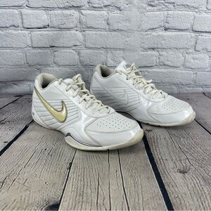 Nike Air Baseline Low White‎ Metallic Silver Shoes Men’s 11.5 | 386240-111
